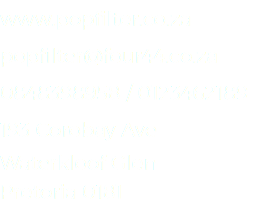www.popfilter.co.za
popfilter@four44.co.za
0848398958 / 0123462189
193 Corobay Ave
Waterkloof Glen Pretoria 0181